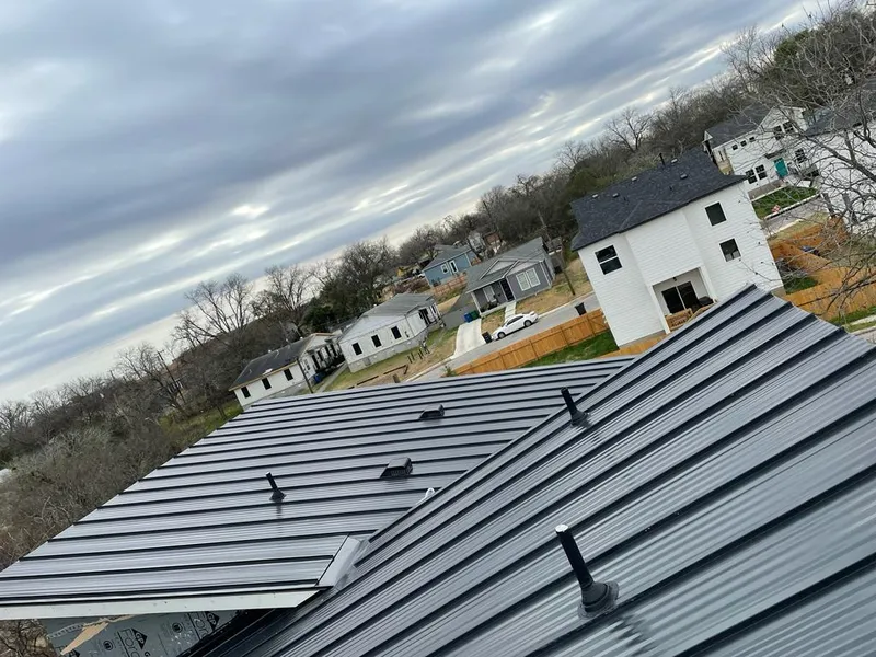 Standing seam metal roof panels with vents for Skylight Repair in Hyattsville
